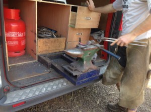 "I wouldn't be much of a farrier...."