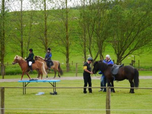 Fleygur and Roger at the Tack Check